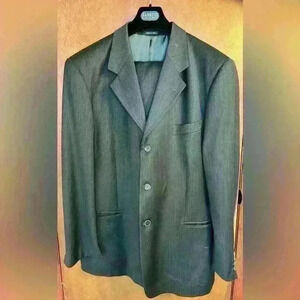 Men’s Zanetti Black Blazer Suit Sport Jacket & Pants